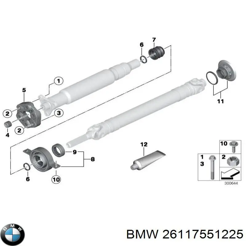 Болт головки блока цилиндров, ГБЦ BMW 26117551225 цена, от 6.03 USD