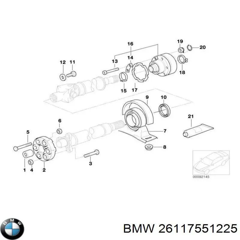 Купить 26117551225 BMW Болт ГБЦ