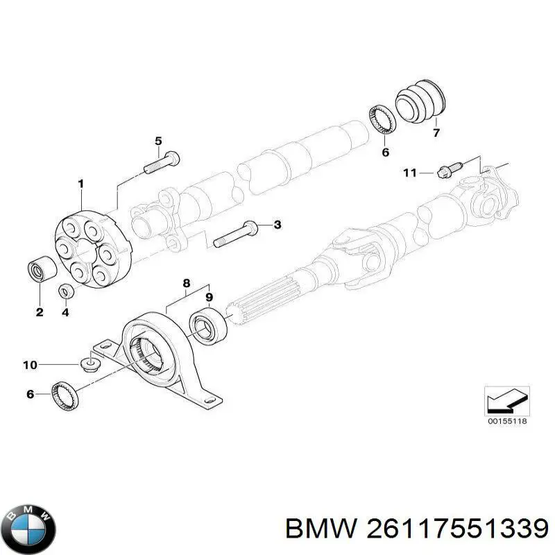Купить 26117551339 BMW 