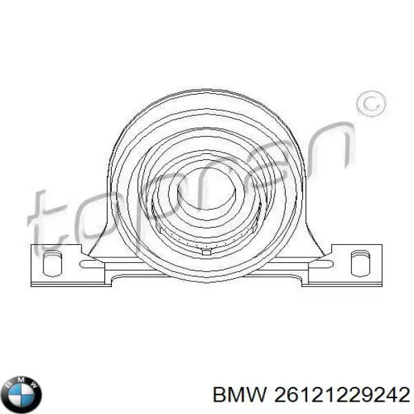 Купить 26121229242 BMW Опорный подшипник карданного вала