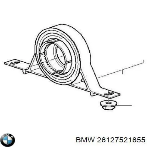 Подвесной подшипник карданного вала BMW 26127521855