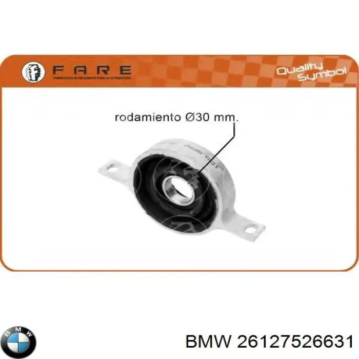 Купить 26127526631 BMW Опорный подшипник карданного вала