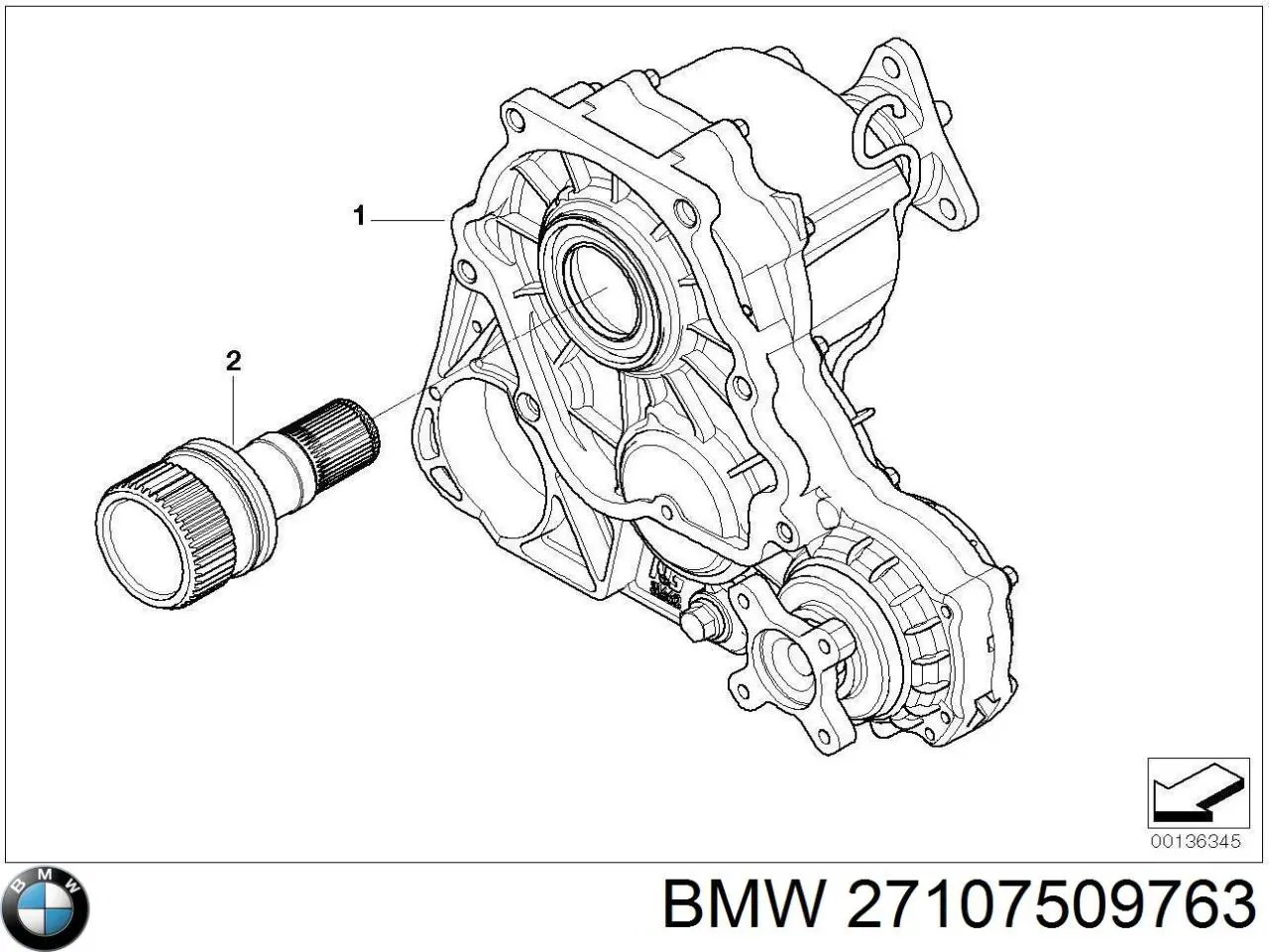 27107509763 BMW Раздатка, коробка раздаточная