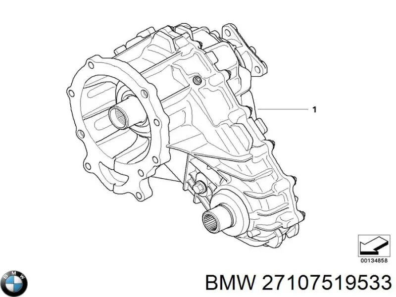 Раздатка (коробка раздаточная) 27107519533 BMW