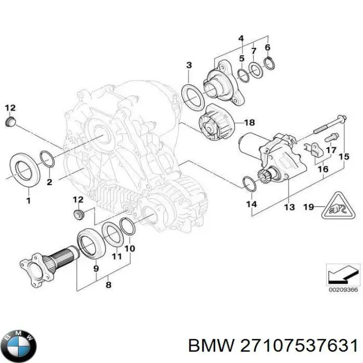 Прокладка крышки маслозаливной горловины 27107537631 BMW