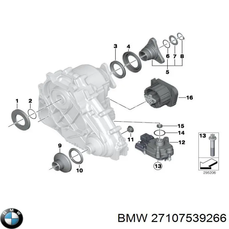 Сальник раздаточной коробки передний выходной на BMW 3 (E92) купить.
