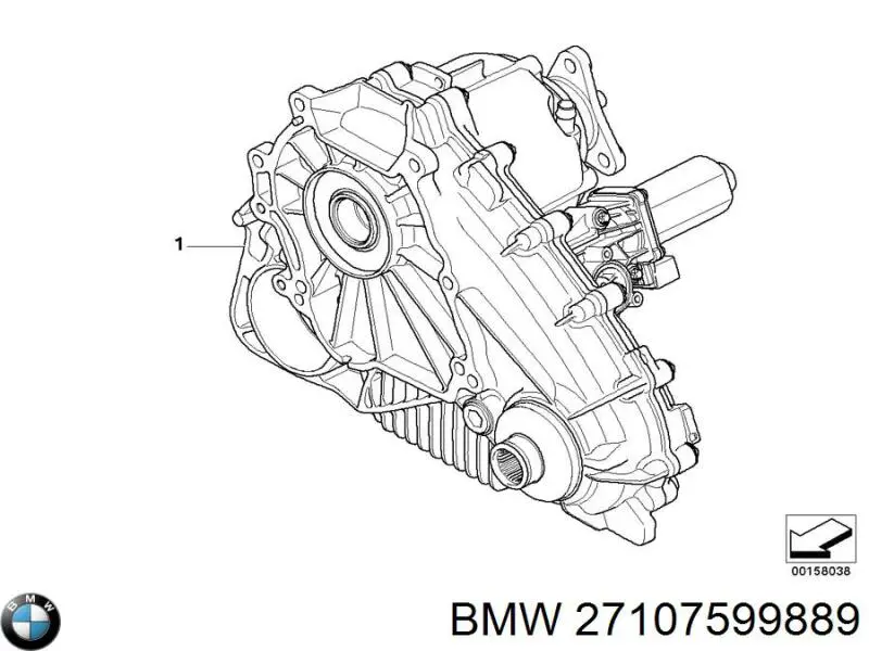 Раздатка (коробка раздаточная) 27107599889 BMW