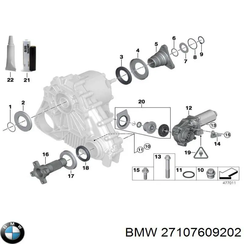 Прокладка крышки горловины, маслозаливной BMW 27107609202 цена, от 10.54 USD