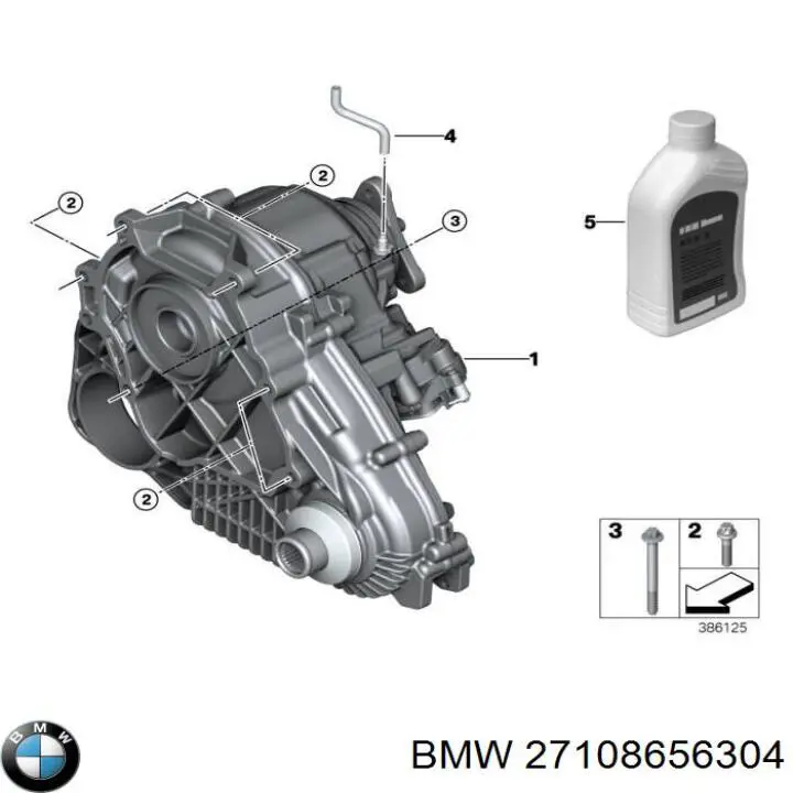 27108656304 BMW cano derivado de ventilação de cárter (de separador de óleo)