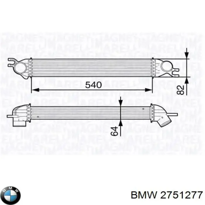 Интеркулер 2751277 BMW