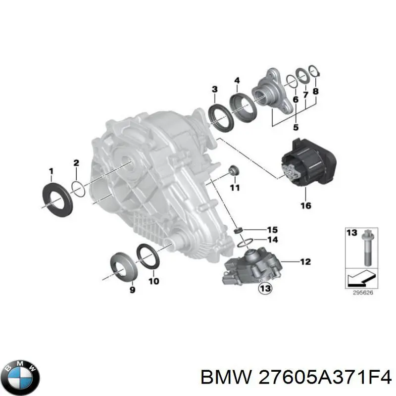 Купить 27605A371F4 BMW Трубка (шланг) масляного радиатора, высокого давления