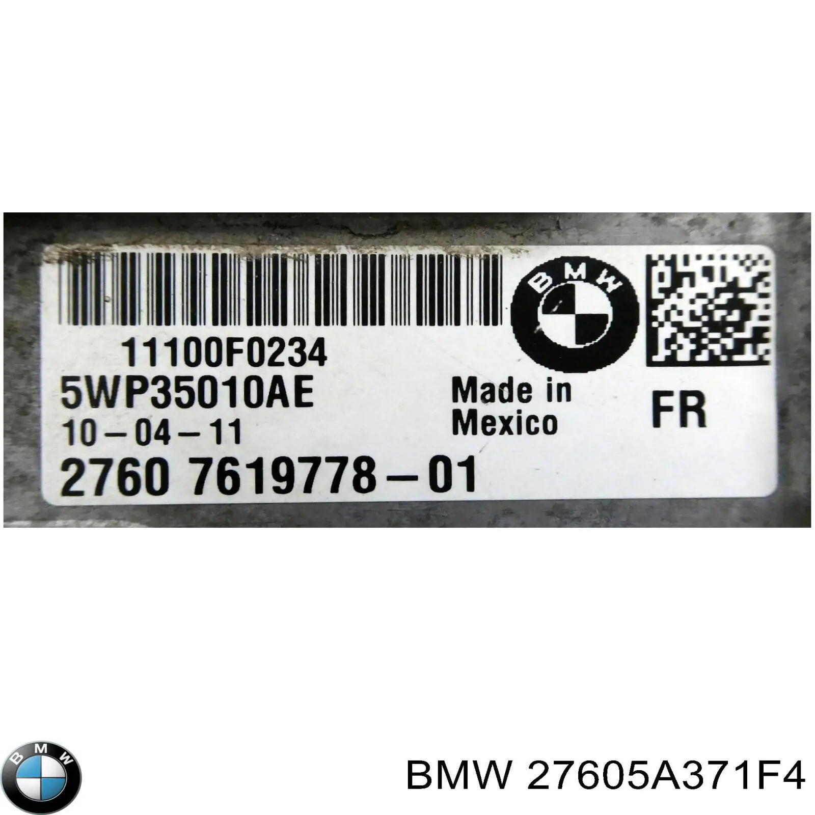Отводная труба масляного радиатора BMW 27605A371F4 цена, от 56.21 USD