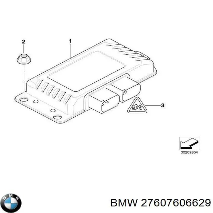 27607606629 BMW módulo de direção da caixa de transferência