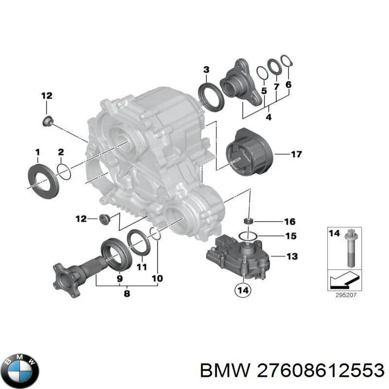 27608612553 BMW módulo de direção da caixa de transferência