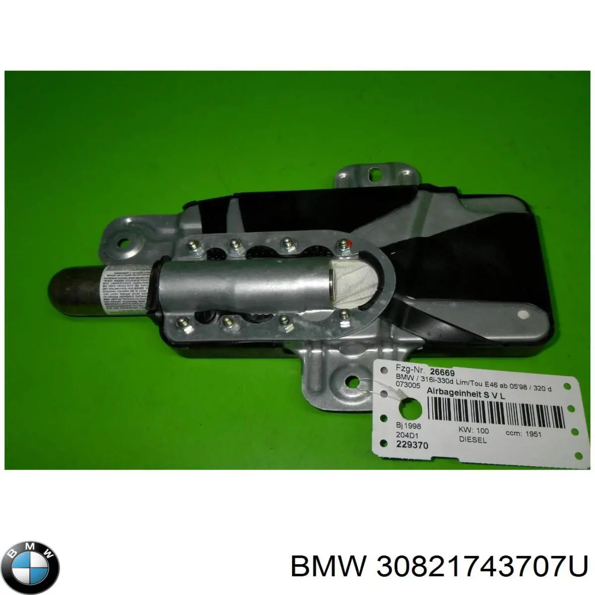 Подушка безопасности (AIRBAG) двери передней левой BMW 30821743707U