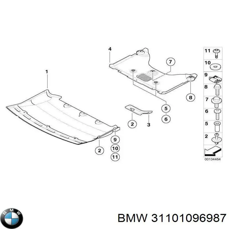 31101096987 BMW Болт крепления переднего рычага, нижнего