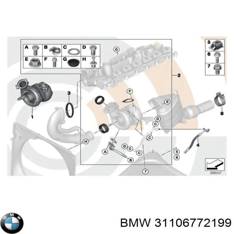 Болт переднего рычага BMW 31106772199 цена, от 4.87 USD