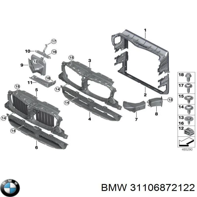 31106872122 BMW Подрамник передней подвески