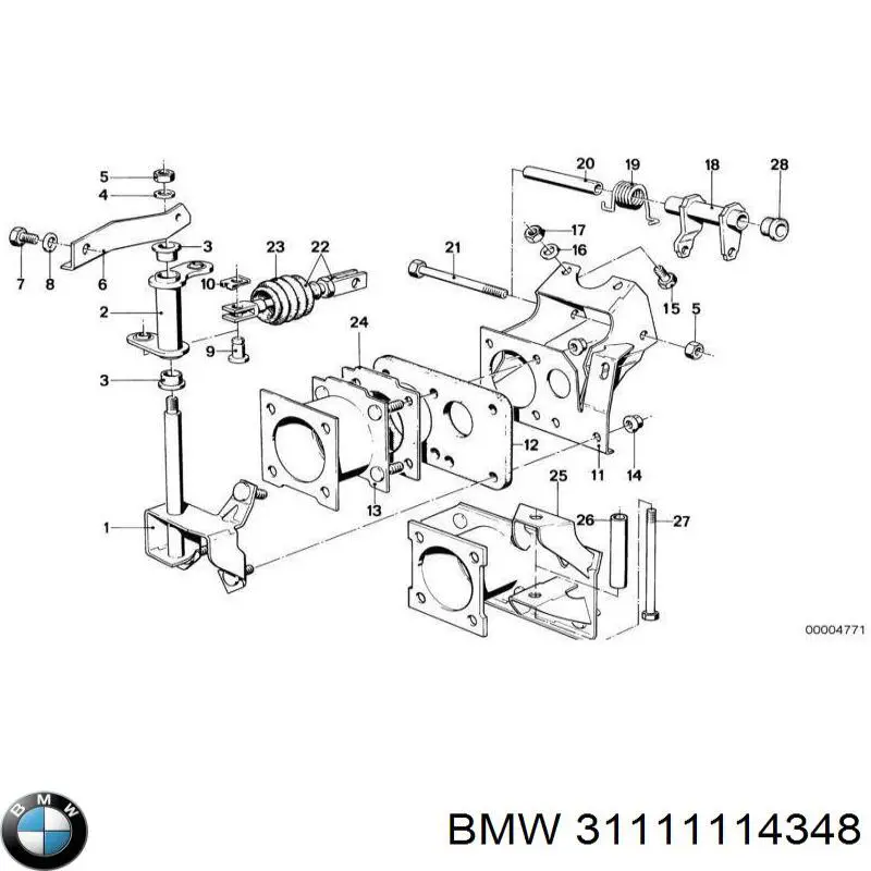 Шайба форсунки верхняя BMW 31111114348