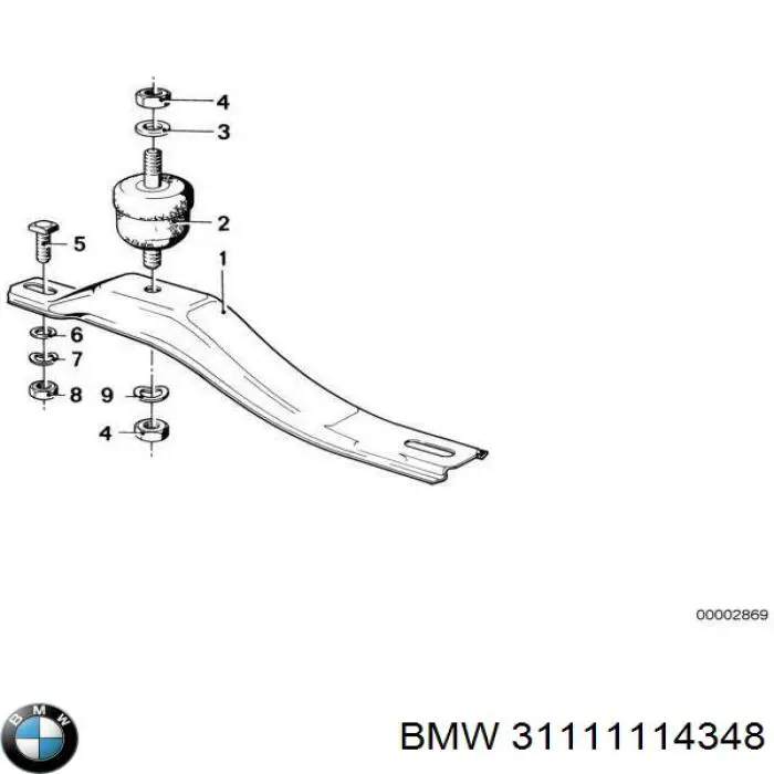 Купить 31111114348 BMW Шайба форсунки