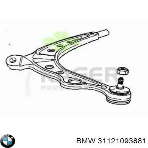 Рычаг передней подвески нижний левый 31121093881 BMW