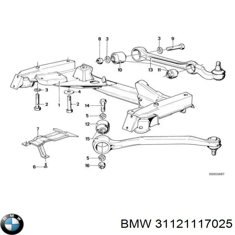 Сайлентблок нижнего переднего рычага  BMW 31121117025