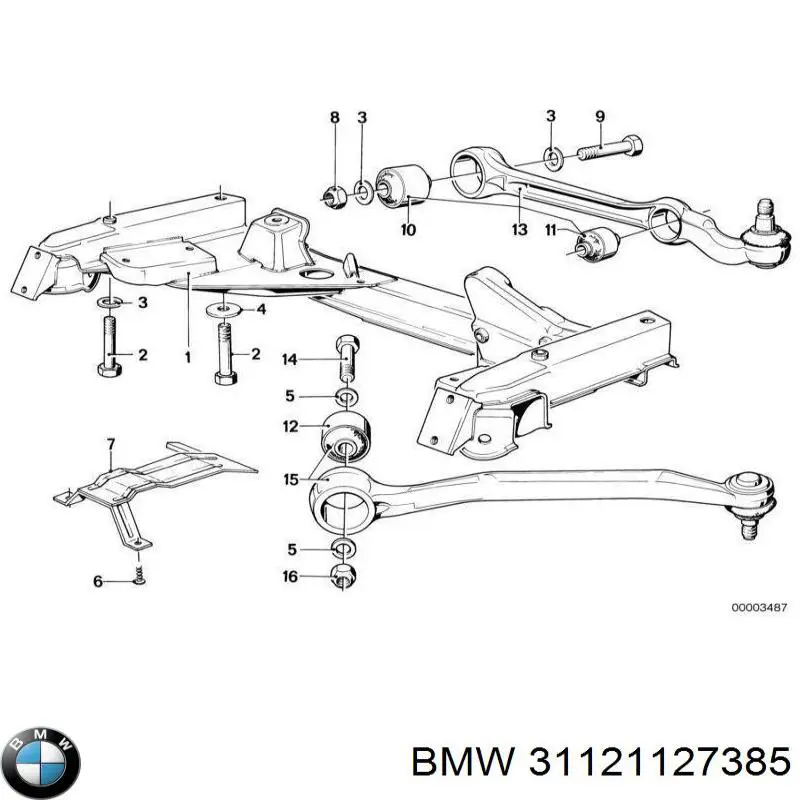 31121127385 BMW Сайлентблок нижнего переднего рычага