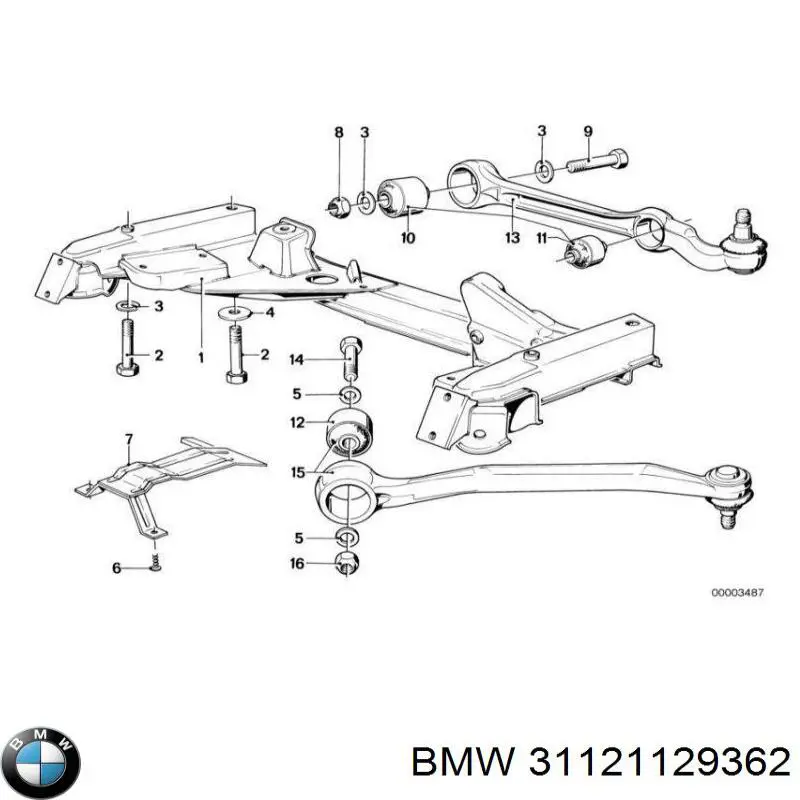 Купить 31121129362 BMW Рычаг передней подвески левый