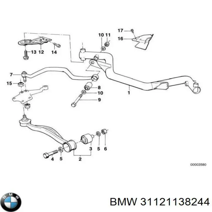 Купить 31121138244 BMW Балка передней подвески (подрамник) передняя