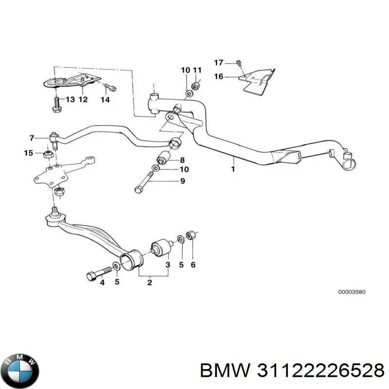 Сайлентблок верхнего рычага передней подвески BMW 31122226528 цена, от 50.52 USD