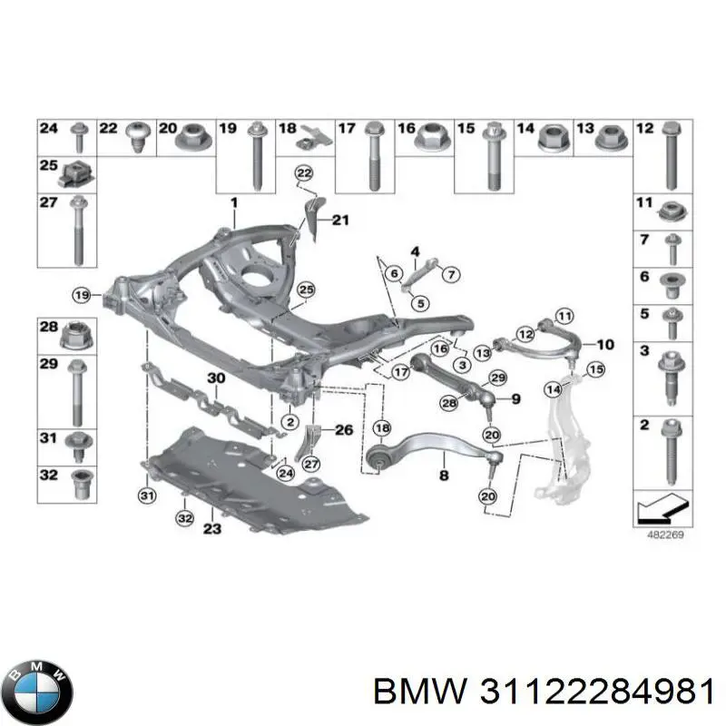  BMW 31122284981 цена, от 467.15 USD