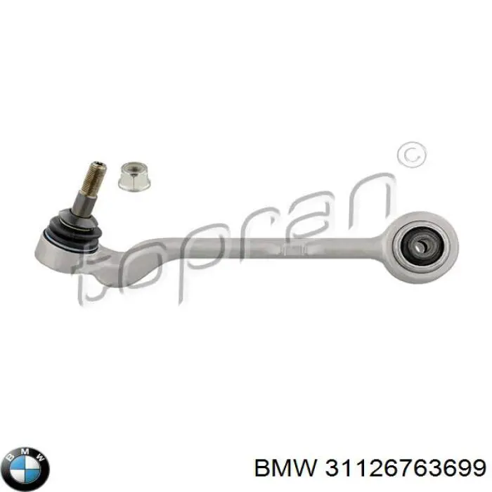Левый рычаг передней нижней подвески BMW 31126763699 цена, от 27.61 USD
