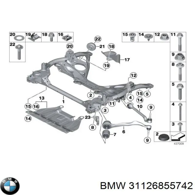 Нижний рычаг 31126855742 BMW