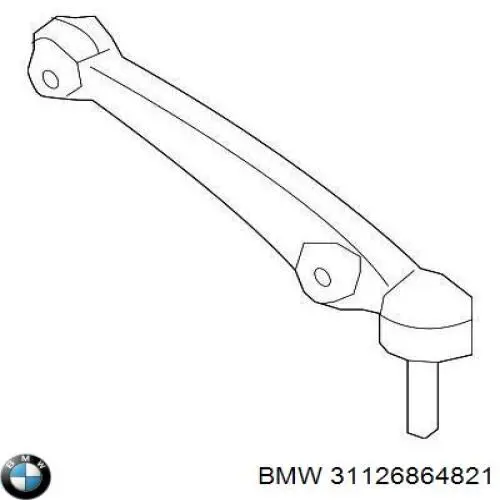 Левый рычаг передней нижней подвески BMW 31126864821 цена, от 195.88 USD