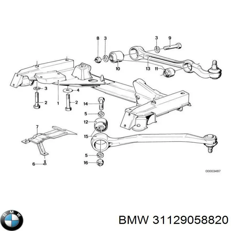 31129058820 BMW сайлентблок переднего нижнего рычага