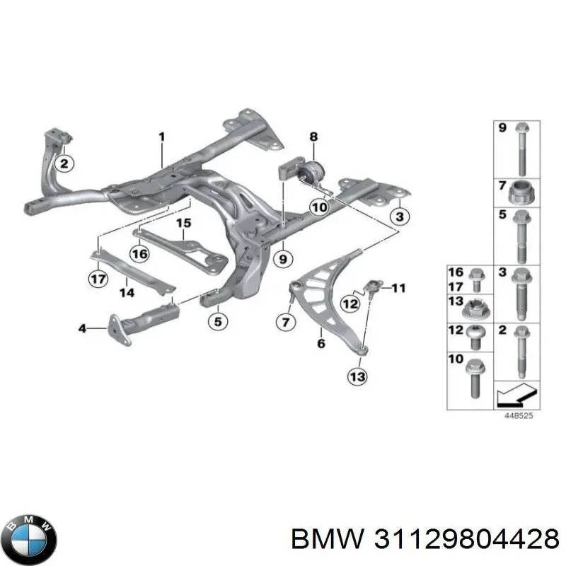 31129804428 BMW сайлентблок переднего нижнего рычага