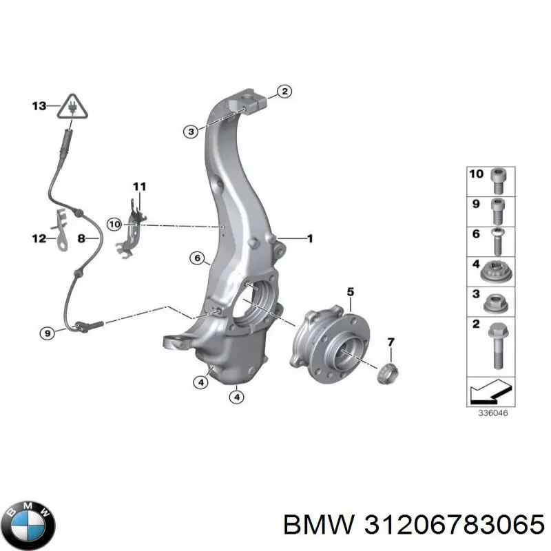 Купить 31206783065 BMW Болт ступицы