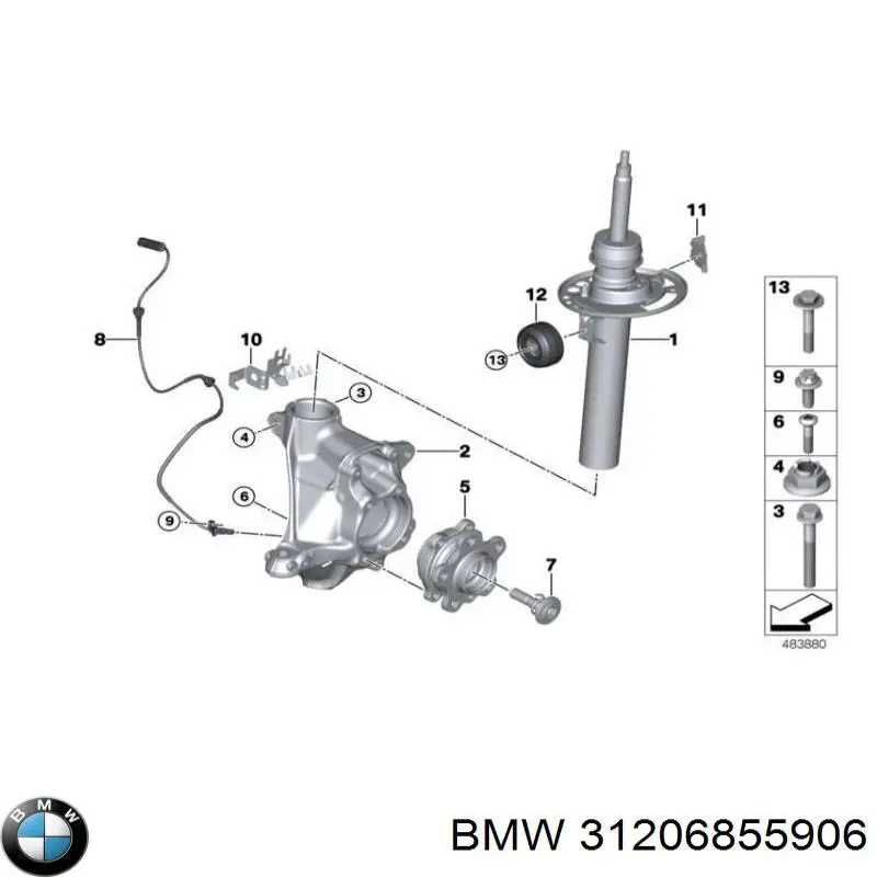  BMW 31206855906 цена, от 5.45 USD