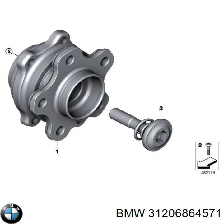 Ступица передняя 31206864571 BMW