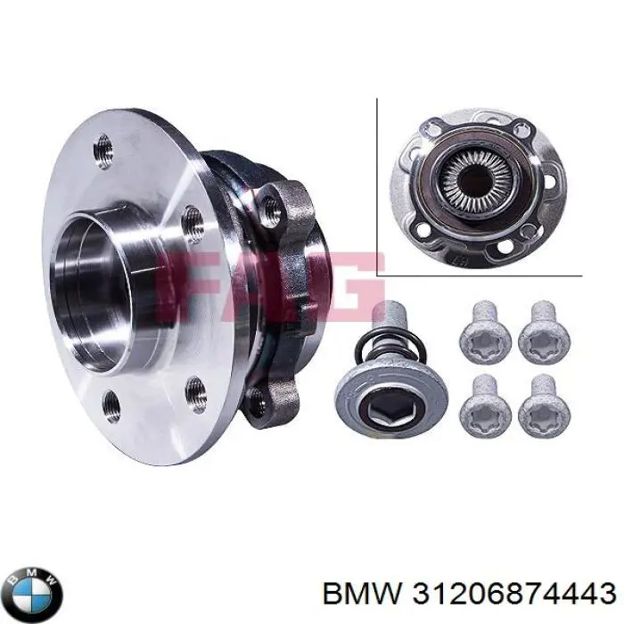 31206874443 BMW Cubo dianteiro
