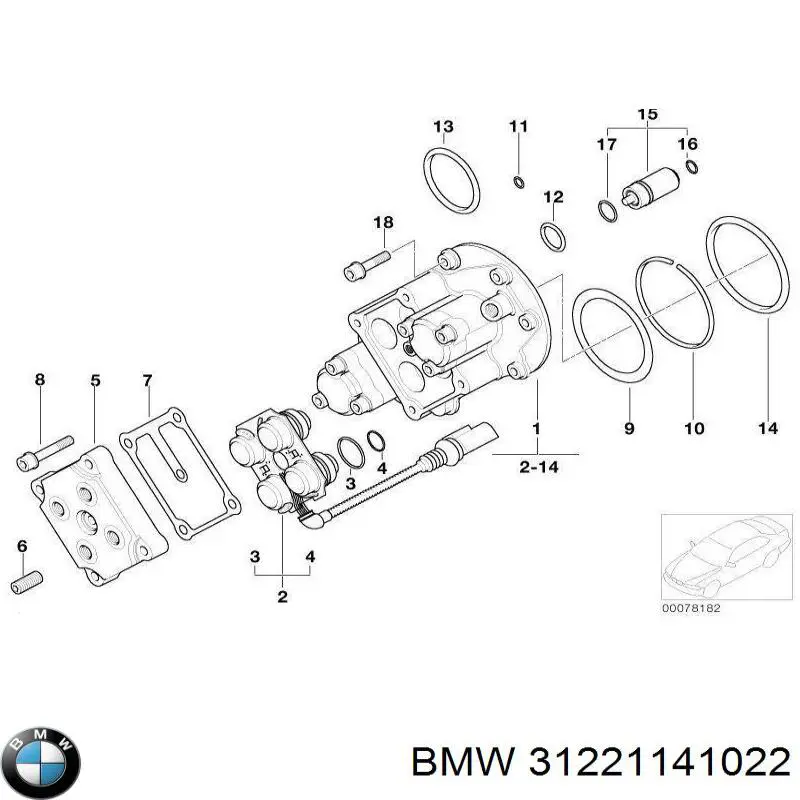 31221141022 BMW Ступица колеса передняя