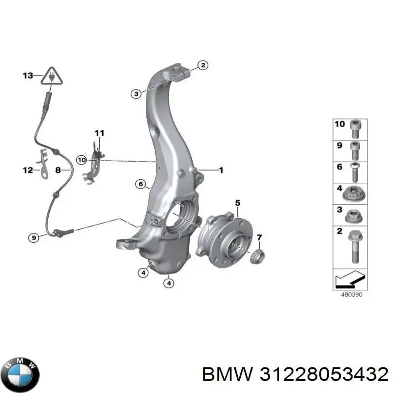 Ступица передняя 31228053432 BMW