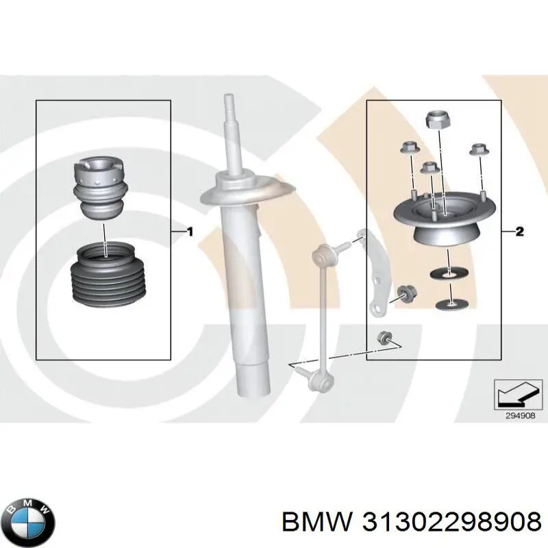 Пыльник амортизатора переднего BMW 31302298908