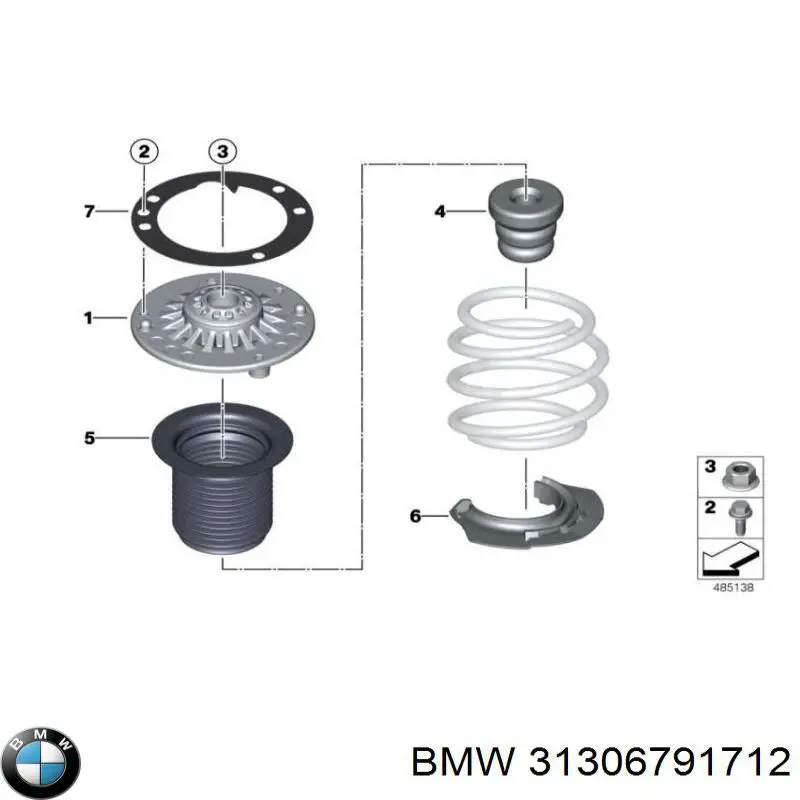 Пыльник амортизатора 31306791712 BMW