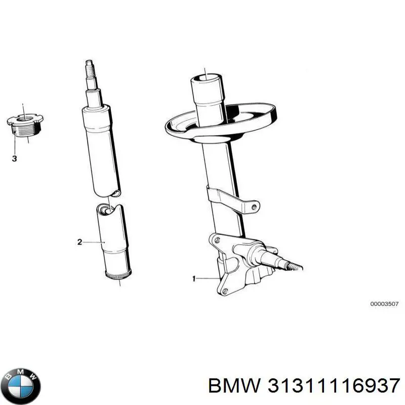 31311116937 BMW Амортизатор передний левый