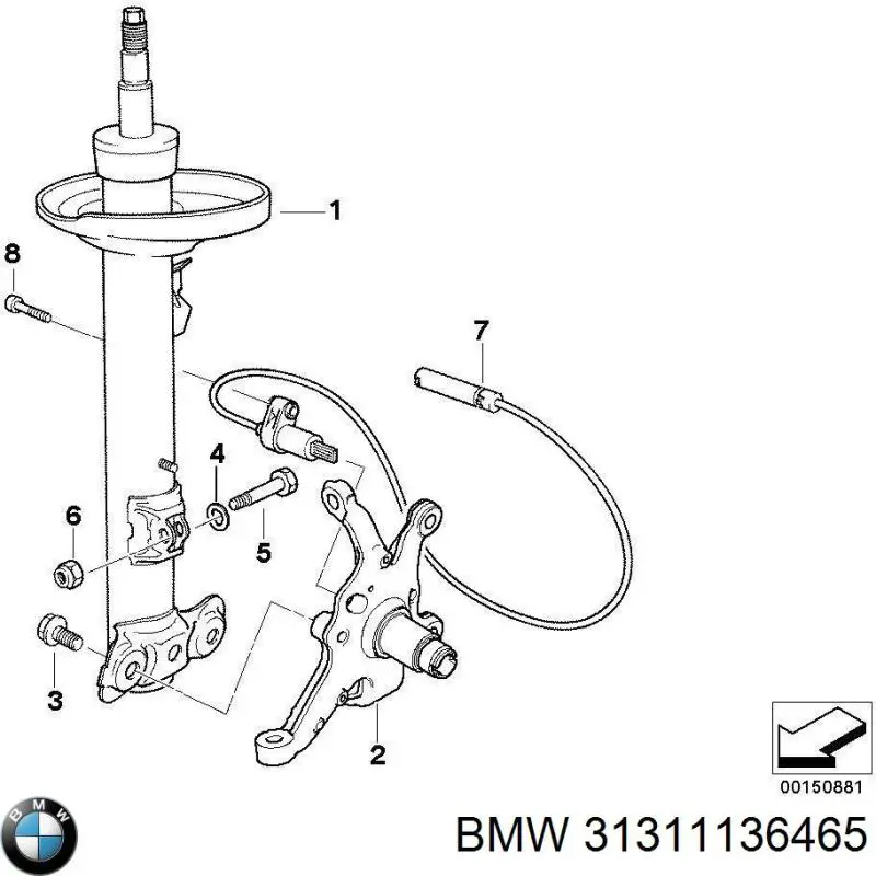 Купить 31311136465 BMW 