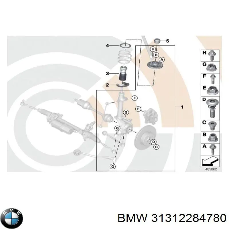  BMW 31312284780 цена, от 44.34 USD