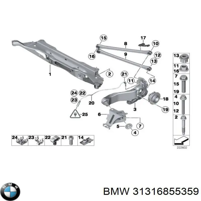 31316855359 BMW амортизатор передний левый