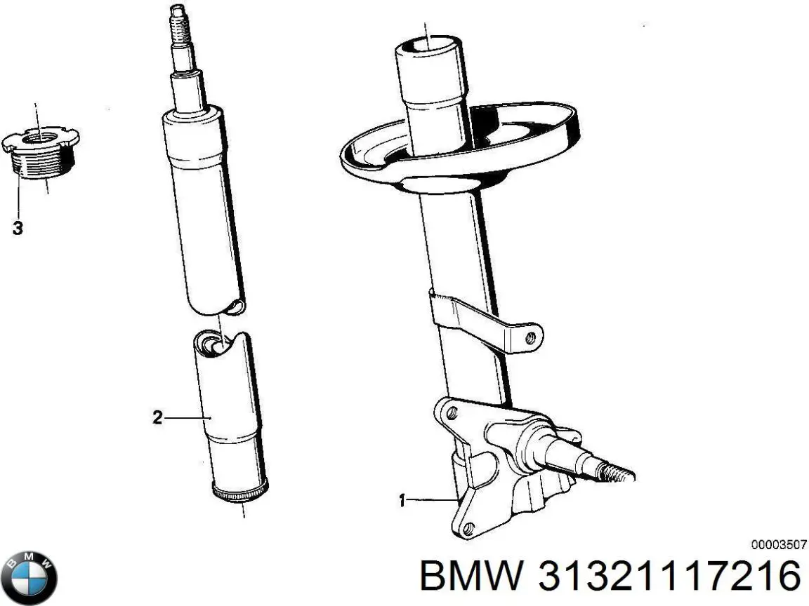 31321117216 BMW амортизатор передний