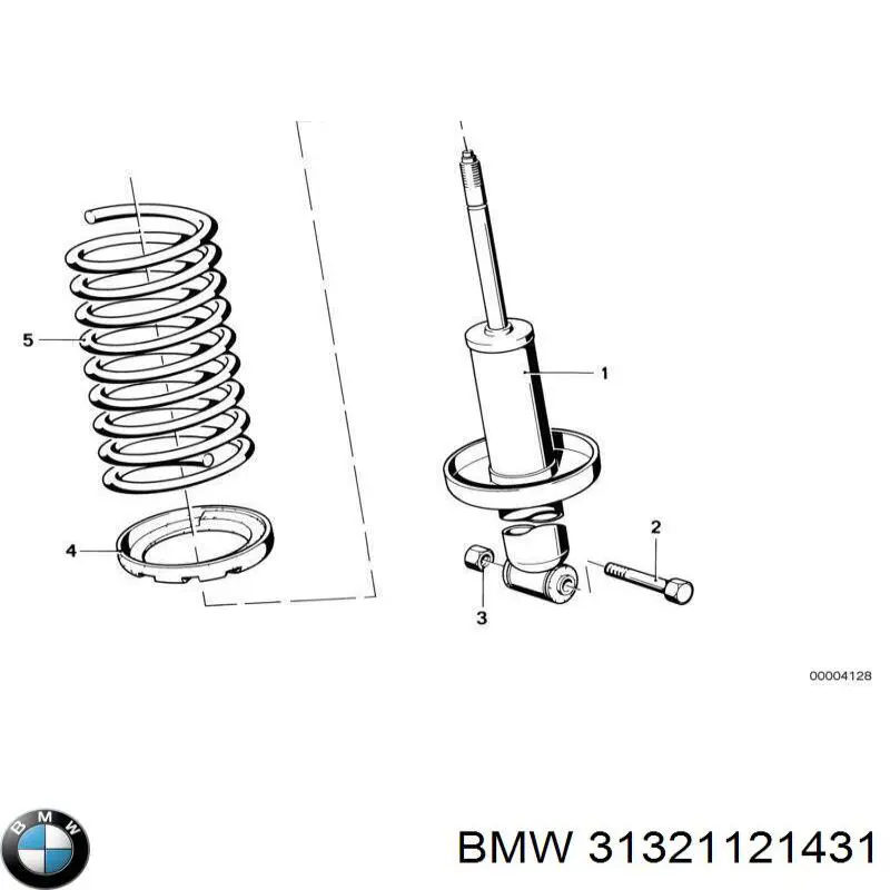 31321121431 BMW Стойка передняя